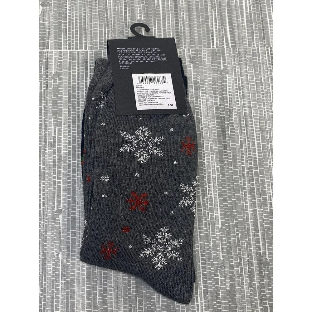 NWT‎ Free Press Set of 2 Christmas Crew Socks